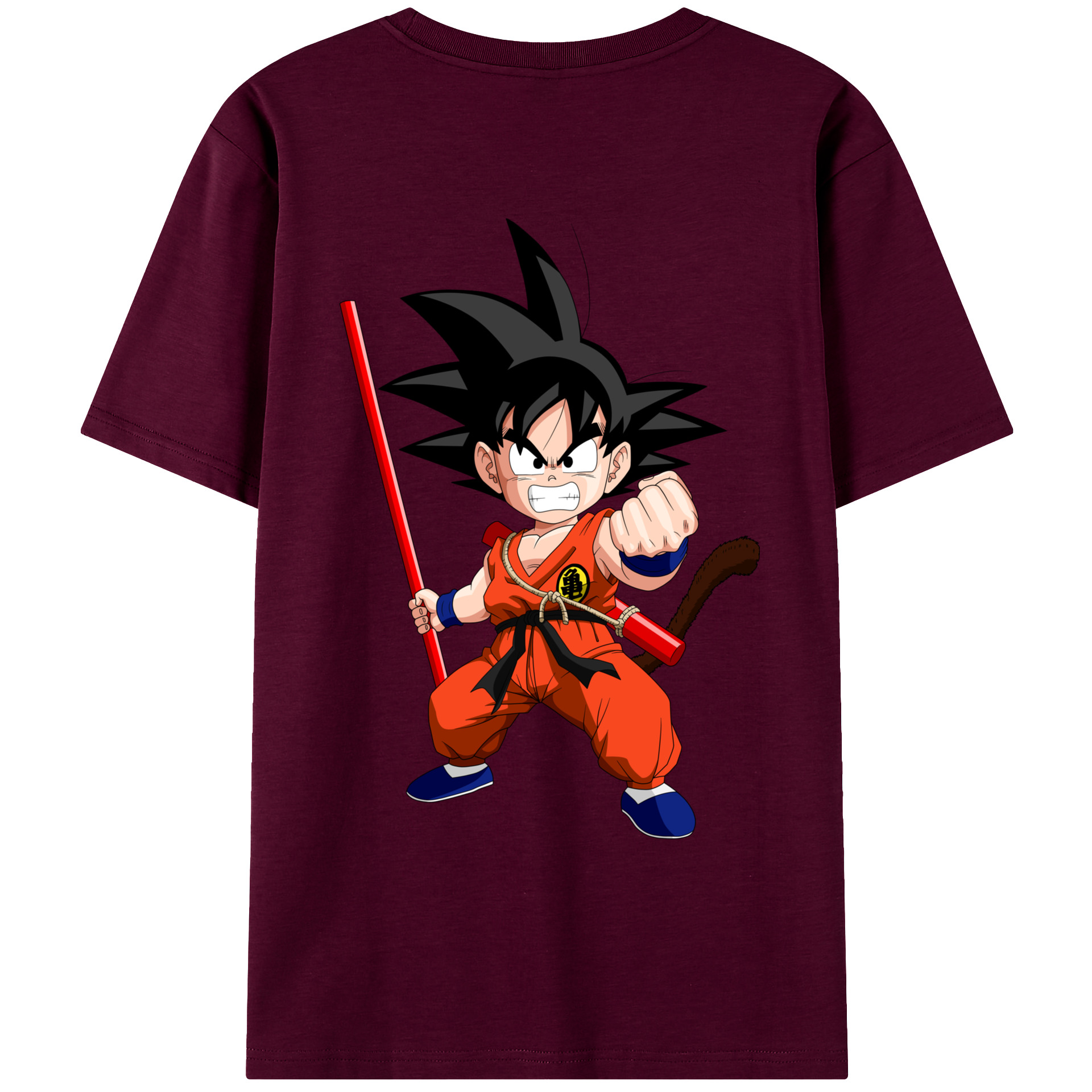 （画像用） ドラゴンボール 孫悟空（そん ごくう）Son Goku カカロット DRAGON BALL Kakarotto レディース半袖Tシャツ(バックプリント)
